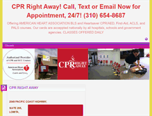 Tablet Screenshot of cprrightaway.net